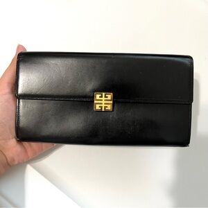 Authentic Givenchy Black Leather Wallet